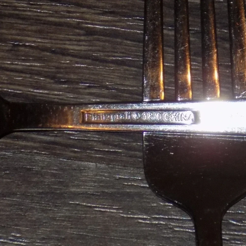 Pfaltzgraff Dinner Forks Set of 4 Stainless Steel Tapered Handle